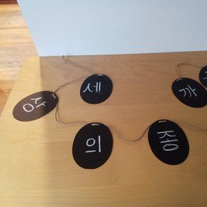 Chalkboard Slates Garland